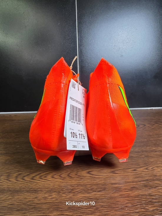 Adidas Predator Edge+ FG Game Data Pack GW1039 Solar Red Cleats Men Size 10.5 main image 11